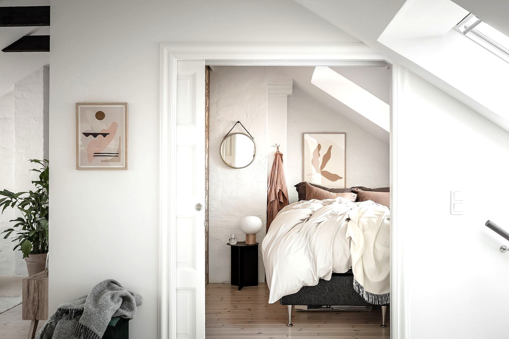 Small yet stylish attic bedroom