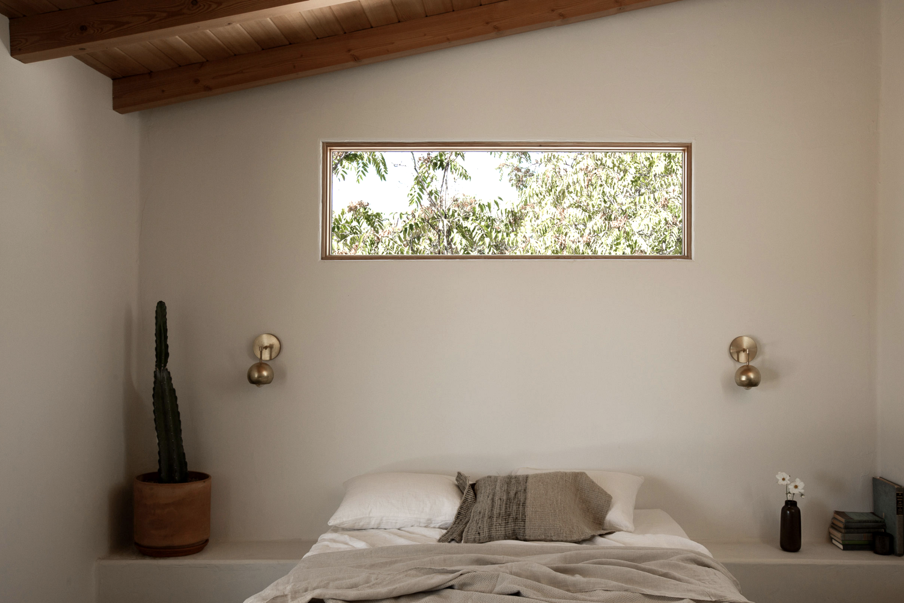 modern desert adobe house tour minimalist bedroom