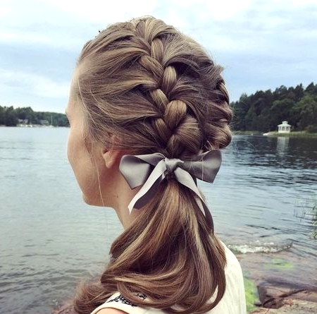 Braided Ponytail with Bow