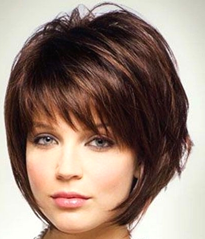 Bob Hairstyles with Side Short Bangs