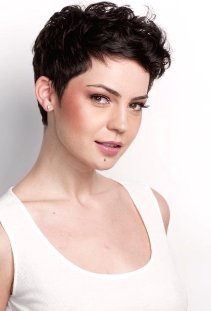 Simple Short Hairstyles: Cute Curly Pixie for Women