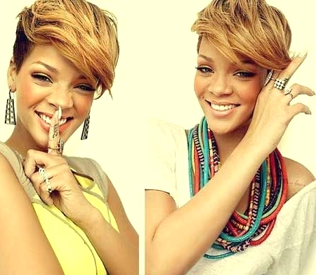 Trendy Short Haircuts for Black Women: Shaved Hairstyles with Side Long Bangs