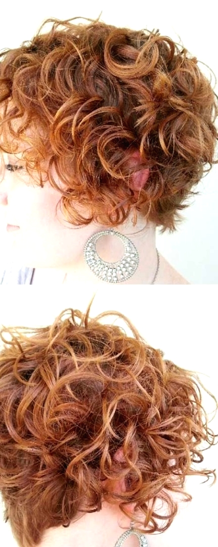Short Haircuts for Curly Hair Side View: Round Full Face Women Hairstyles