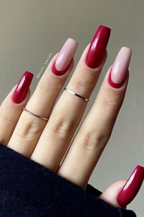 30 Classy Dark Red Nails to Add Some Drama to Your Style