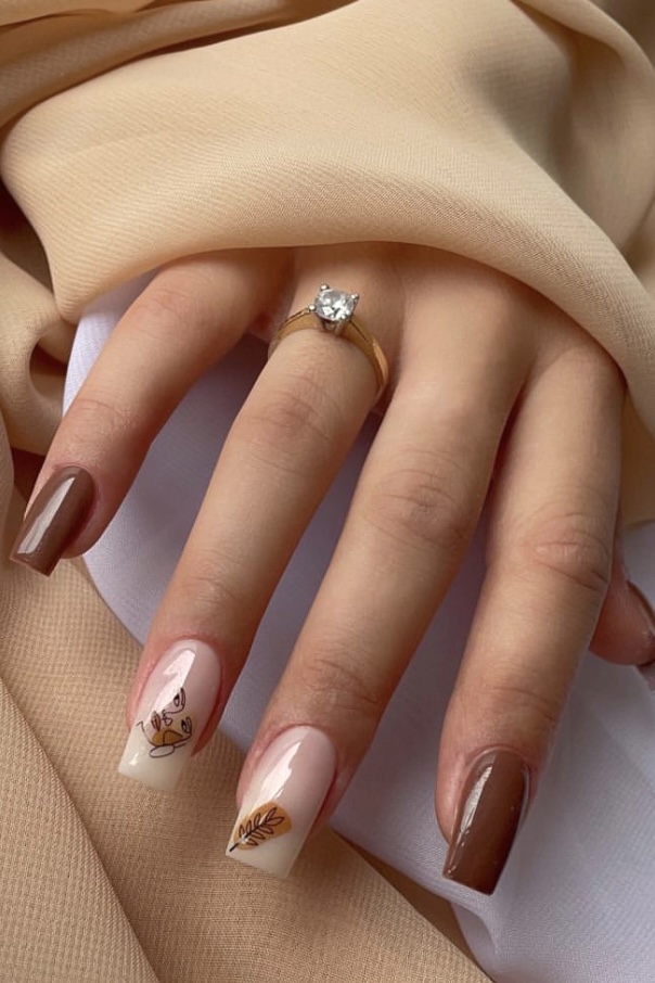 30 Beautiful Fall Leaf Nail Designs You Need to See