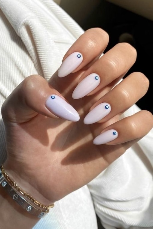 50 Classy Evil Eye Nail Designs to Bring Good Luck